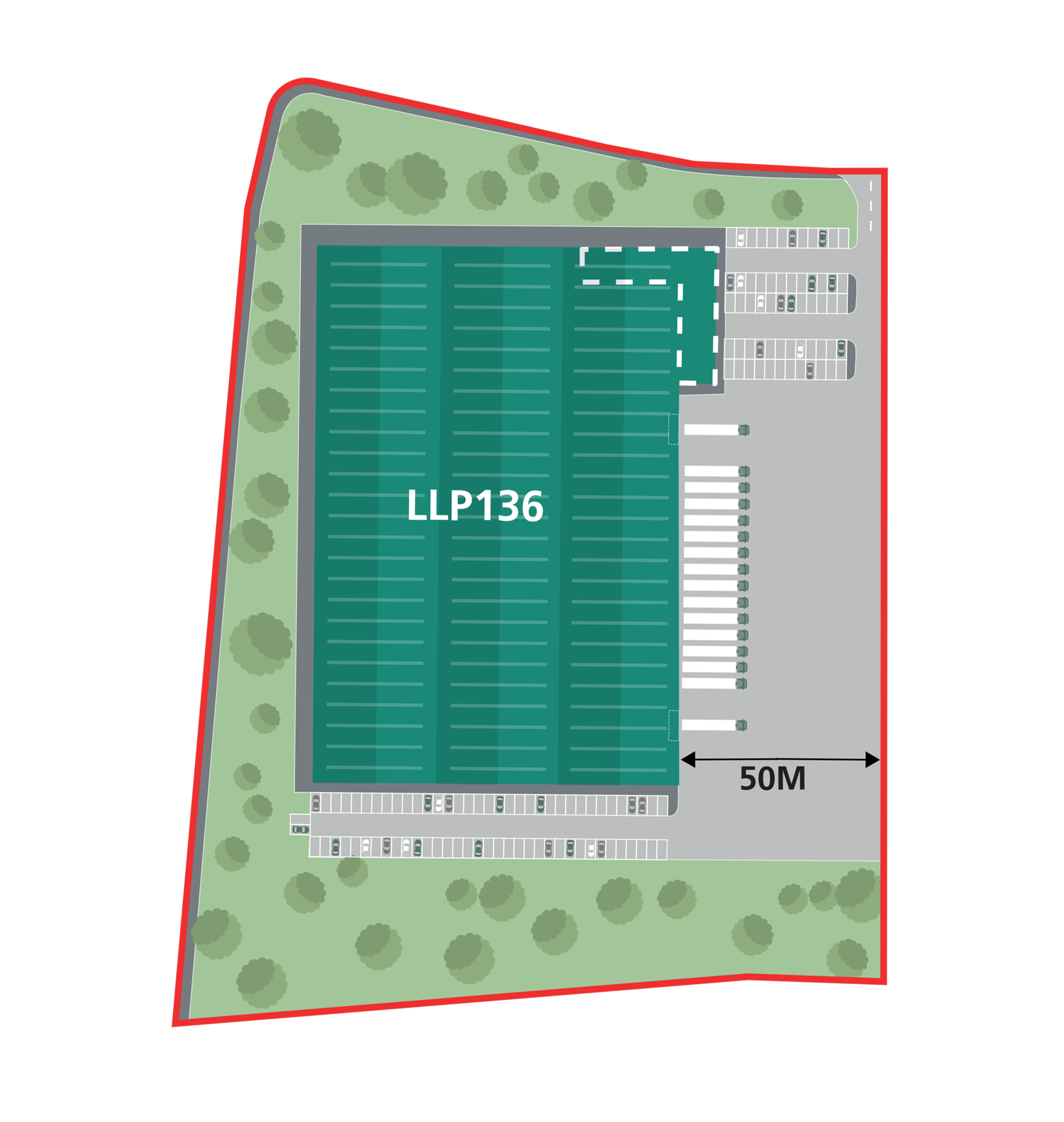 Site Plan 136,000 SQ FT