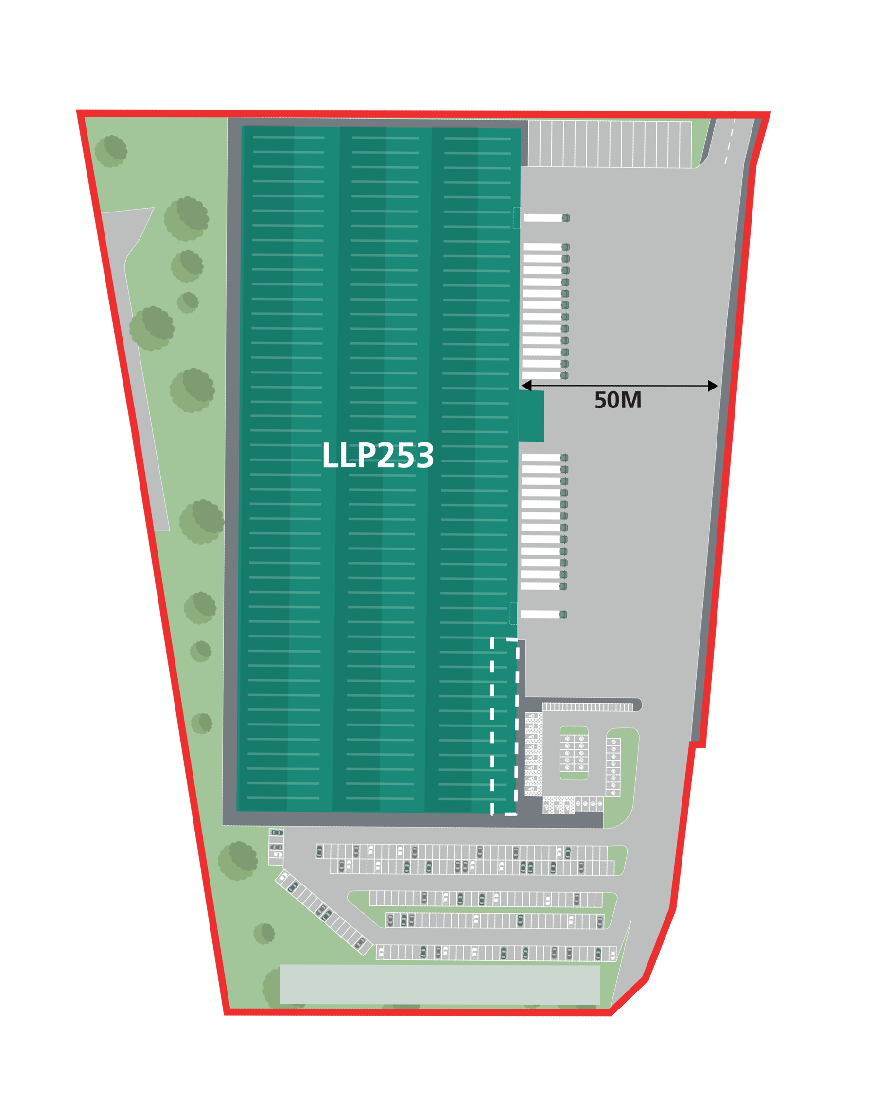 Site Plan 253,000 SQ FT