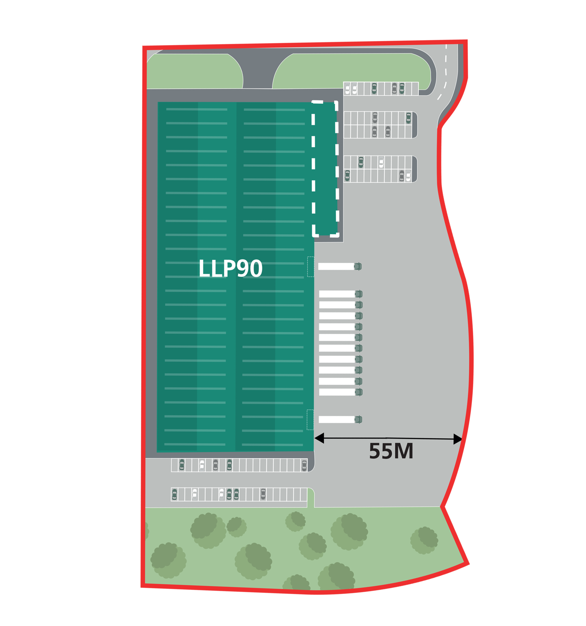 Site Plan 90,000 SQ FT